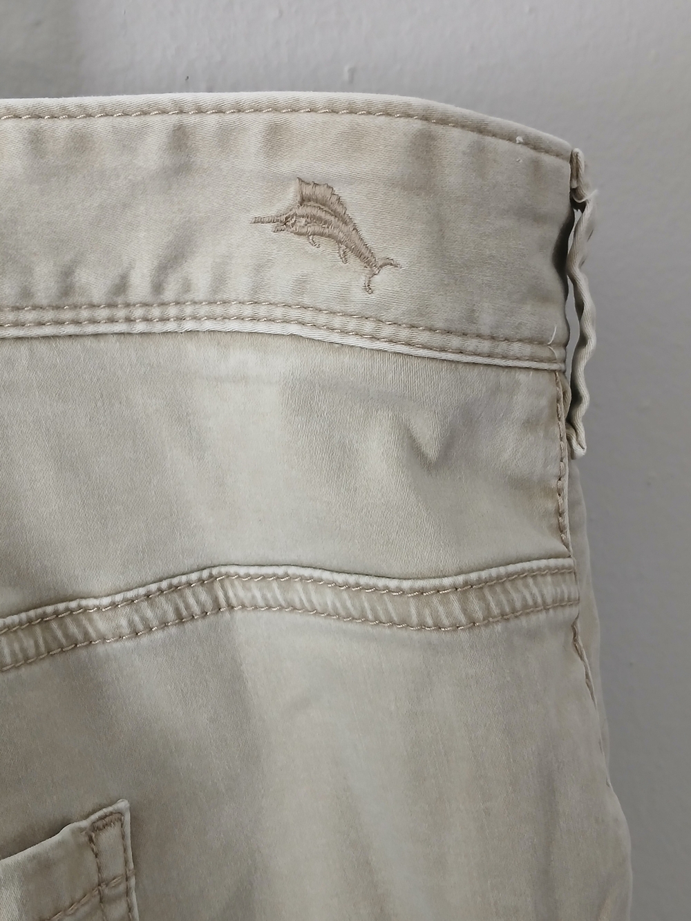 Tommy Bahama Men's Size 48 x 30 Boracay Chino 5 Pocket Flat Front Khaki Pants - Picture 13 of 15